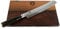 KAI Shun Premier Tim Mälzer TDM-1705, ultrascharfes japanisches Messer Brotmesser 23 cm Damastklinge mit Wellenschliff + großes und massives Fassholzbrett 30x18 cm | VK: 268,-