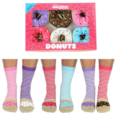 trendaffe Donut Oddsocks Socken in 37-42 im 6er Set - Donuts Oddsocks Strumpf