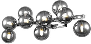 Maytoni Moderne Wandleuchte Dallas 9XG9 excl. Chrome aus Glas, Metall Energieeffizient 28W für Küche, Schlafzimmer, Wohnzimmer, Esszimmer, Lobby