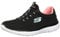 Skechers Femme Summits Top Player Fashion-sneakers, Noir Rose, 40 EU