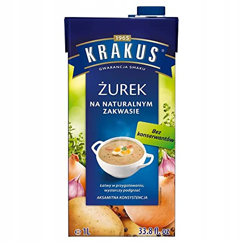 2 x Polnische Roggenmehlsuppe KRAKUS Zurek mit je 1L TP