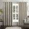 Chateau Damask Eyelet Ring Top Fully Lined Curtains 66 x 90 - Natural