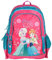 Disney Frozen - Die Eiskönigin ELSA Anna Olaf Rucksack Kinderrucksack mit Hauptfach, Nebenfach, Frontfach und Getränkenetz, 38x29x20 cm, blau/pink