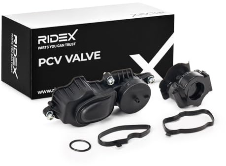 RIDEX 3886V0009 Soupape dégazage du carter commandé par pression avec joints avec filtre CYCLONE avec vis/boulons Compatible avec BMW 3 Berline E46