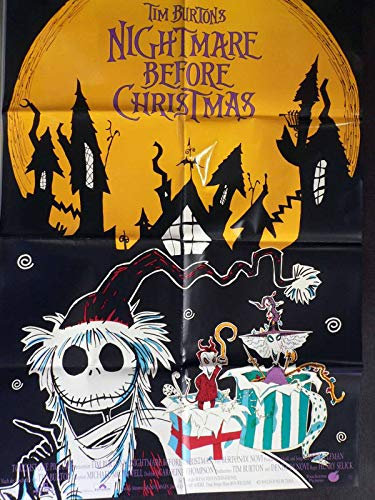 Nightmare Before Christmas - Tim Burton - Filmposter A1 84x60cm gefaltet