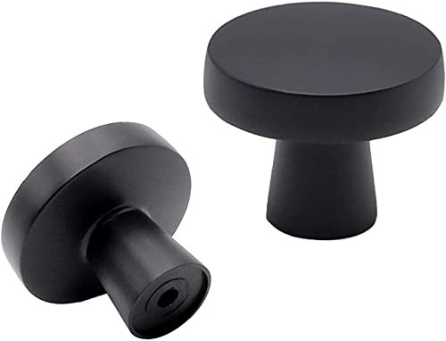 goldenwarm 5 Pack Black Drawer Knob Solid Small Cabinet Knobs for Cupboard & Door Hardware, Zinc Alloy