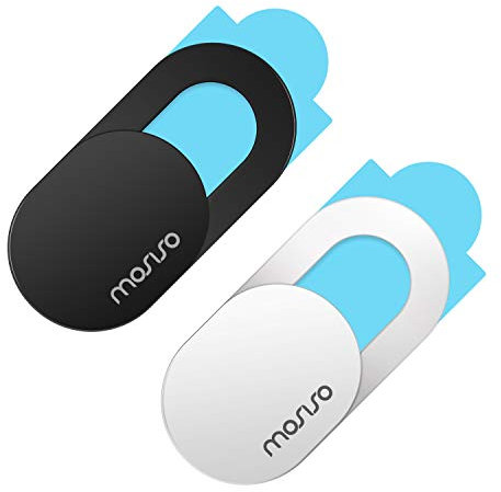 MOSISO Cubierta Webcam,0.027 Pulgadas Cámara Cover Slider Protectora Seguridad Privacidad Ultra Delgado Compatible con MacBook Air/Pro/Tablet/Notebook (2 Paquetes),Pegatina Bloqueador Lente
