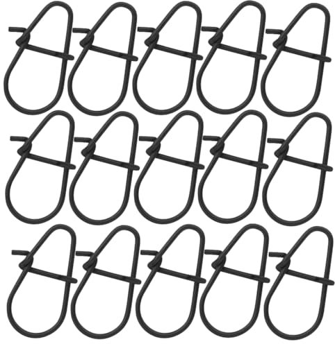 Spro Matte Black HD Snap Gr. 4,5mm / 14 kg - Snaps zum Spinnangeln, Einhänger zum Spinnfischen, Vorfachwirbel, Spinnwirbel