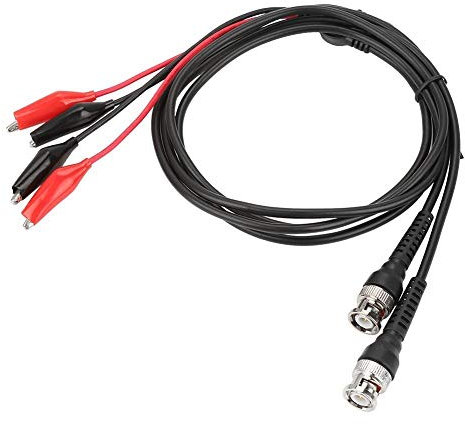Dingln 2pcs P1011 BNC Q9 Dual Coccodrillo Oscilloscopio Sonda di Prova Piombo Cavo