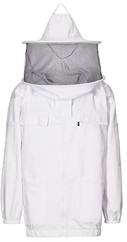 EXNER Imker-Jacke mit Imkerhut, 3-lagig, 100% Baumwolle, weiss