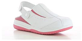 Oxypas Damen Iris Sicherheitsschuhe, Weiß (Fux), 35 EU