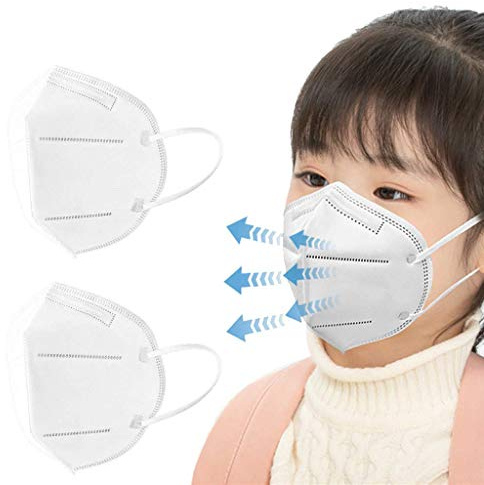 NGcat 10/50/100 Stück Kinder_5 Lagige Schutz_Maske,5 Lagige Mund und Nasenschutz, Staubdicht Mund-Nasen Bedeckung Atmungsaktiv Stoff Bandana Halstuch Schals Mund-Nasen-Schutz mit Nasenclip