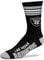 Fanatics For Bare Feet NFL Stripe Team Sock Socks (43-48, Las Vegas Raiders)