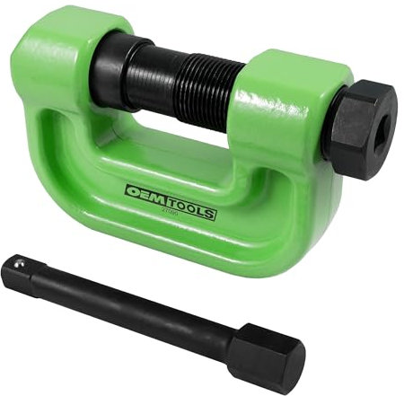 OEMTOOLS 27090 Bremsanker Pin Presse, Hochwertiger Stahl LKW Ankerbolzen Presse, 10 Tonnen Kapazität Ankerbolzenbuchsenwerkzeug, Ankerbolzenentferner für LKW, Grün