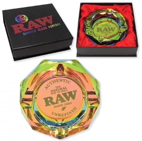 RAW - Cenicero de cristal arcoíris DeLaCruzV.
