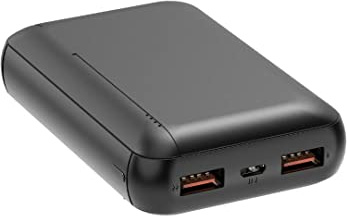 WE Batterie de Secours Power Bank 10 000 mAh, 2 Ports USB A, 10W - Coloris Noir