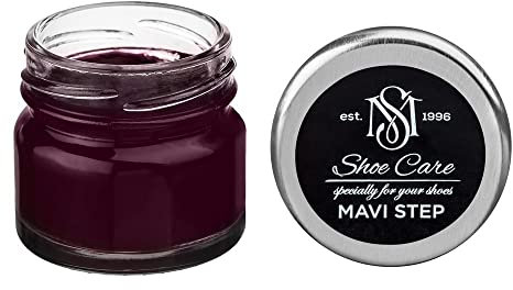 MAVI STEP Crème de Beauté pour Chaussures en Cuir à Base de Cire - 154 Aubergine