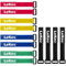 Lekou 12 Stück Klettband 30 cm Klettkabelbinder Kabelbinder Wiederverschließbar Klett Kabelbinder Nylon Klettverschluss Band Mehrere Farben