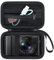 Elonbo Custodia per Panasonic Lumix LX10/ LX100/ ZS60/ ZS70/ ZS80/ ZS200/ ZS100 4K fotocamera digitale, Vlogg fotocamera da viaggio custodia, tasca a rete adatta caricabatteria. Nero