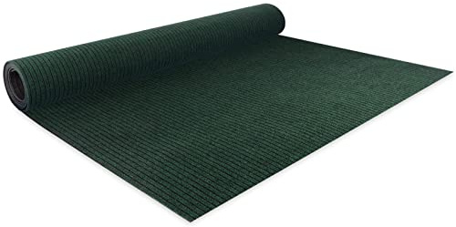 Floordirekt Nadelfilz Bodenbelag Atlas 200 x 400 cm, Grün - Meterware - pflegeleichter Gewerbe Teppichboden - schalldämmend, rutschhemmend - Teppich Läufer - Büro Messe