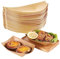 SPORWAY 100 Platos de Papel para Aperitivos, Cuencos para Patatas Fritas, Bandejas de Comida, Resistentes al Agua, de Papel Kraft Marrón para Fiestas, Ensaladas y Sushi