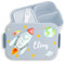 Kinder Bento Box Midi für Mepal Bentobox - Weltall - Brotbox Rakete Lunchbox Raumschiff Vesperbox Weltraum Geschenk Schule I Meteorit - 900 ml - Hellblau - brotdose junge einschulungsgeschenk nasa