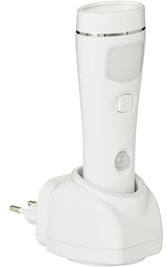 Northpoint LED Steckdosen Nachtlicht Taschenlampe Weiß Wandleuchte Bewegungsmelder Induktionsladung Notlicht Rund