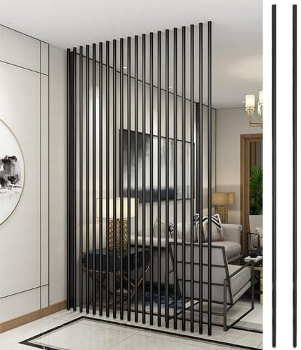 Room Divider/ Paravent 1 2 5er-Pack Sichtschutzgitter Nach Dem Schlafzimmer, Büro, Raumtrennung, Freistehende, Stehende Raumteiler Aus Metall/schwarze Wandtrennwand, Dekor, Hoch, 240, 220, 200, 180 Cm
