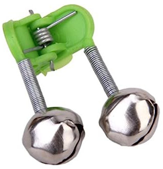 GOOHOCHY Angelruten Glocken Doppelglocken Bissanzeiger Aus Kunststoff Und Legierung 20 Stück Für Nachtangeln Und Karpfenangeln Einfach Befestigen 4.5X3.5 cm