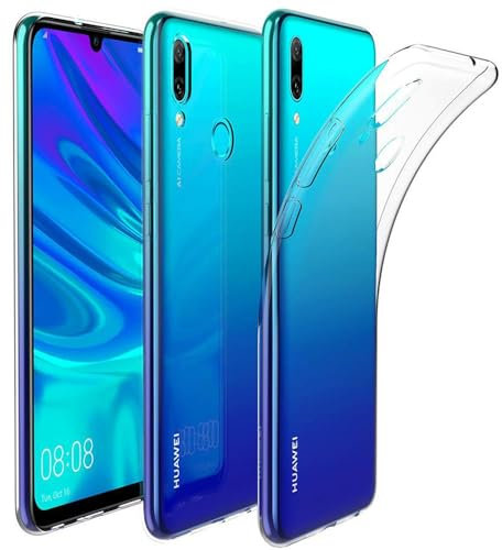 Oprimio Kristallklar Hülle für Huawei P Smart 2019 [Silikon Hülle] [%100 Durchsichtig] [Deutsche Material] [Ultra Dünn] Klar Handyhülle für Huawei P Smart 2019