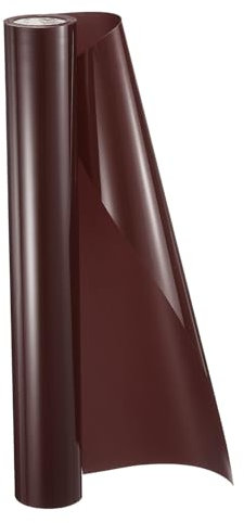sourcing map HTV Heat Transfer Vinyl 11.8 x 5ft Roll PU Brown Iron on Vinyl for All Cutter Machine, Easy to Cut & Weed