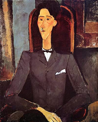 IPLUPJDY Leinwand Poster Wandbilder GemäLde Kunst Bilder Kunstdruck Leinwand Jean Cocteau Von Amedeo Modigliani Leinwand Wandkunst poster für Wohnzimmer-Dekor 60x90cm