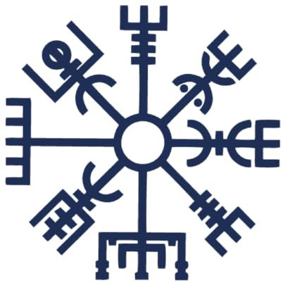 Tattwo.me – Tatouage temporaire pour adultes et enfants, dure 2 semaines, résistant à l'eau – symbole viking : Vegvisir – Encre végétale - certificat cosmétique UE – (P0255)