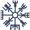 Tattwo.me – Tatouage temporaire pour adultes et enfants, dure 2 semaines, résistant à l'eau – symbole viking : Vegvisir – Encre végétale - certificat cosmétique UE – (P0255)