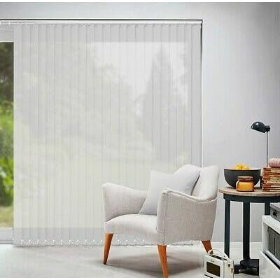 Vertical Blind - Sheer White - 122cm x 137cm