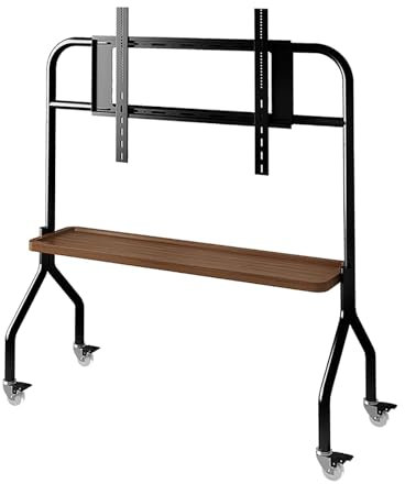 LISHAOHU Soporte For TV con Ruedas,Soporte For TV Móvil, Adecuado For Televisores De Pantalla Plana LCD LED OLED 42-75 Pulgadas, Carrito For TV Portátil, Capacidad De Carga De hasta 95 Libras