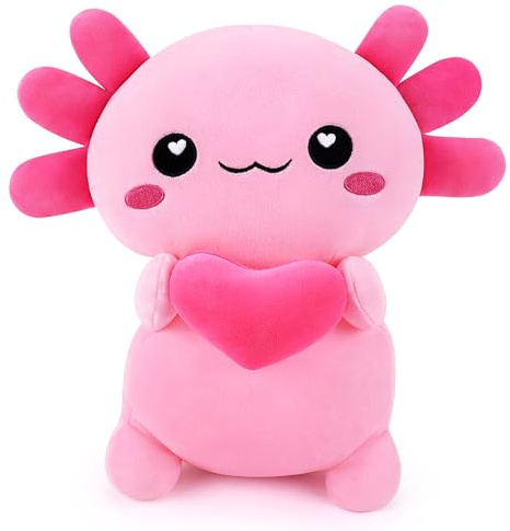 Liebe Plüschtier Stofftier Axolotl Großes Kuscheltier Liebe Axolotl Plüschtier Rosa Weiches Plüsch Anime Kissen Plüschtier Anime Plüsch Kissen Tierform Kuschelkissen Kinder, Freundin Geschenk