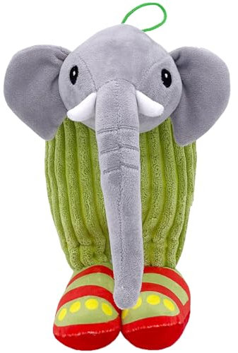 ADYEKSD Plüsch-Plüschtiere, Fluffy Elefant Plüschtiere für Kinder, Kuscheltier für Baby Mädchen und Jungen, Weiche und kuschelige Stofftiere, perfekte Begleiter für Kinder und Neugeborene