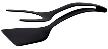 2 in 1 Grip and Flip Spatula - ShiningUU Egg Flippers Tool for Kitchen Cooking | Tongs Grip and Flip Fried Egg Turners Cooking Tool | Ideal for Pancake, Fish, French Toast, Omelet, Steak, Frying, Turn