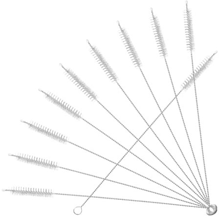 BESTYASH 10 Pièces Brosse de Nettoyage de Tuyau pour Évacuation et Ventilation Outil pour Débouchage et Entretien des Canalisations