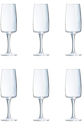 Luminarc Equip Home Set mit 6 Flötengläsern, Glas, umweltfreundlich, 17 cl, geeignet für den Kühlschrank, nicht mikrowellengeeignet