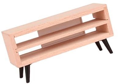 XAGMODSHN Miniatur-Holzschrank mit funktionalen Schubladen für Zimmer, Schlafzimmer, 1 Maßstab 12