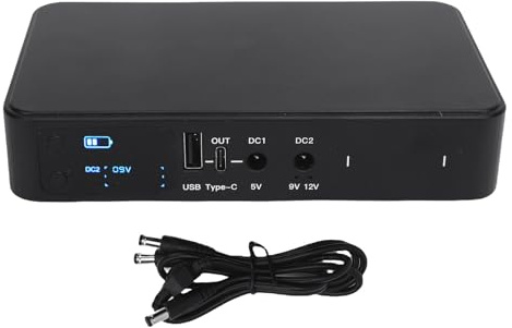 Zerodis Mini UPS Battery Backup Power Supply, Support for Router Modem Camera UPS Desktop Battery Backup for Home Office