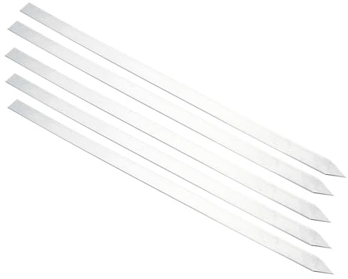 Metallspett Kabob grillspett 2 cm x 40/50, storlek, spett för grillning för kebab, grillspett (50 x 2 cm-5 st)