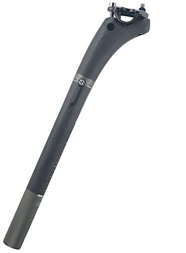 upanbike Bike Sattelstütze T800 3 K Full Carbon Faser φ27.2 mm 30,8 mm 31,6 mm * 350 mm Layback Fahrrad matt schwarz, TX014-1, Schwarz , 350mm*27.2mm