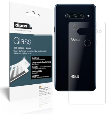 dipos 2x Displayschutzfolie 9H matt für LG V40 ThinQ Rückseite | Antireflex, entspiegelnd, bricht und splittert nicht, kein Echtglas, Anti-Shock, kratzfest, blasenfrei, selbstklebend