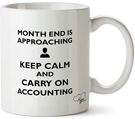 Hippowarehouse Month end is Approaching Keep Calm and Carry on Accounting Printed Mug Cup Ceramic 10oz