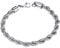 Stainless Steel Twisted Rope Chain Bracelet for Women Men, 3mm 21CM