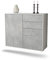 Dekati Sideboard Tacoma hängend (92x77x35cm) Korpus Weiss matt - Front Beton Optik - Push to Open