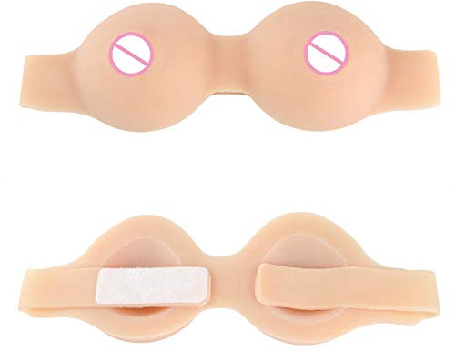 Realistische Silikon Brustformen Stressball Transsexuelle Falsche Brüste für Crossdressr Frauen Brustvergrößerung Geschlecht Männliche Brustwarze (B Cup)